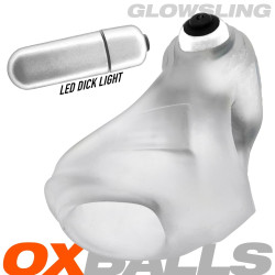 Oxballs Ballstretcher lumineux Glowsling 30 mm Transparent